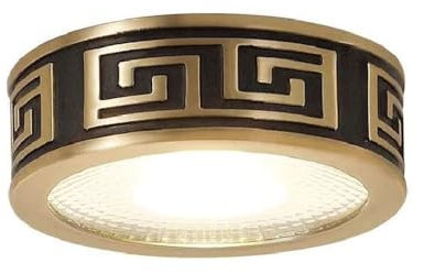 Faretti da soffitto per Interni, faretti da Superficie montati in Ottone, LED, Lampada da soffitto retrofit a LED, LED da 3 W, 5 W, 7 W, 9 W, per Sala espositiva, Soggiorno, Luce n