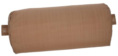 ABOOFAN Almohada Cabeza De Silla Plegable para Jardín, Cojín De Espuma Reutilizable Tamaño 35x6x15 Cm Color Café Claro, Reposacabezas Desmontable para Tumbonas y Sillas De Ocio