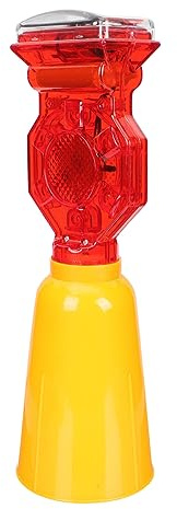 SEWACC Lampe Stroboscopique Solaire Avertissement pour Construction et Éclairage Urgence Étanche pour Véhicules et Sites de Travaux