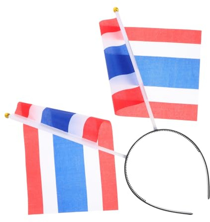 Beaupretty Thailand Flag Headband Mini Thai Flag Sport Event Support Tool National Party Decoration For Parades Competitions And Festivals