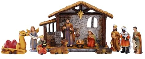 Presepe Set Presepe Religioso Con Figure Collezionabili