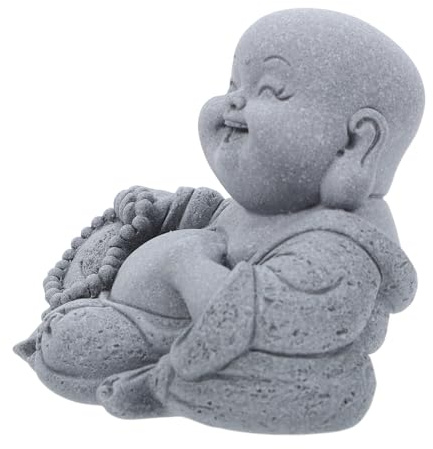 GALPADA Sandsteinskulptur Für Aquarium-Dekoration Chinesische Buddha-Figur Für Bonsai-Gestaltung Unterwasser-landschaftsbildung