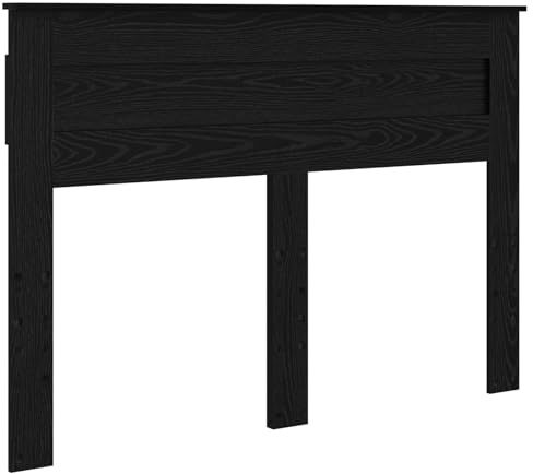 vidaXL Cabecero Roble Negro Madera de ingeniería