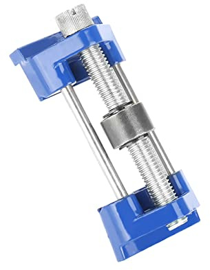 Generic Guida per Levigatura in Metallo di Alta qualità Morsetto per Levigatura Autocentrante per Affilare Scalpelli per Legno Utensile per Ferri da Pialla Blu 10x4x3,5 Cm