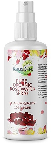 100% Pure & Natural Rose Water Spray Facial Toner Cleanser for Skin/Hair/Face/Scalp/Body for all skin types & Body care Anti-Ageing Skin Care Acne Toner Astringent Balancing Facial Mist Spray 100 ml