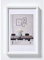 walther design Bilderrahmen weiss 50 x 60 cm mit Passepartout, Steel Style Kunststoffrahmen ES060W