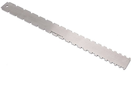 Dilwe Gitarren Gekerbte Straight Edge,Gguitar Neck Straight Edge Ruler Gitarrenhals Griffbrett und Bünde für Gitarren Neck Leveling