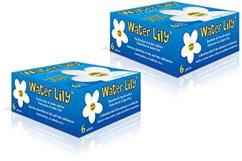 Toucan 12 Water Lily Absorptions-Schwamm für Pool und Whirlpool, 2 x 6 Stück