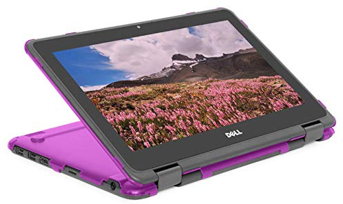 mCover Funda Compatible con DELL Chromebook 3120/3100 / 3110 de 11.6 Pulgadas 2 en 1 de la Serie educativa Solo para portátiles (no Compatible con ningún Otro Modelo de DELL) Morado