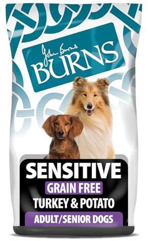 Burns Pet Nutrition Complete Dry Hypoallergenic Dog Food For Sensitive Dogs Turkey & Potato, 2 kg