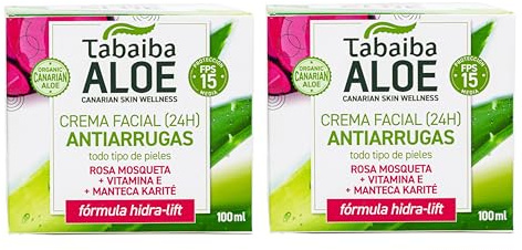 Föryngrande ansiktskräm Anti-aging 24h 100 ml Tabaibaloe - 2 st