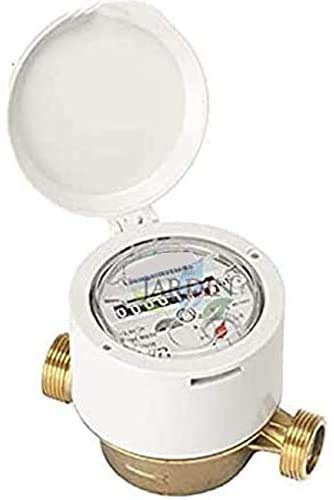 Suinga CONTADOR DE AGUA 20mm R160 RESIDENCIAL chorro único para AGUA FRIA. Permite el uso con agua potable. Contador de LATON 1 macho. Caudal máximo 4 m3/h.