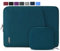 NEWHEY Custodia per MacBook Air 14 Pollici Impermeabile PC Antiurto Porta Computer Borsa con Piccolo Caso Deep Teal