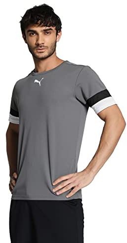 PUMA Homme Teamrise Jersey Shirt, Smoked Pearl-puma Black-puma White, L EU