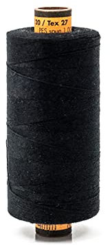 Amann Nähgarn - Stärke 120 - Nähmaschinengarn - 1000m - Universalgarn - 100% Polyester (Schwarz)