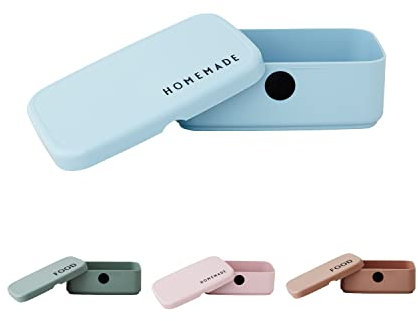 Design Letters Boite a Gouter | Porta Pranzo Senza BPA/BPS | Idee Regalo Uomo & Regalo Donna | Contenitori Ermetici per Alimenti | Boite a Gouter Enfant/Adulti | Snack Box, Homemade