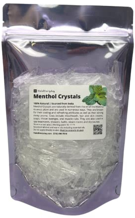Menthol Crystals - 100% Pure Mentha Arvensis USP Food Grade