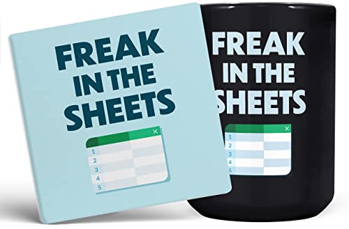Mug Monster - Taza de café de cerámica, regalo para hombres o mujeres, taza extra grande y gigante disponible, taza negra y posavasos de 15 onzas