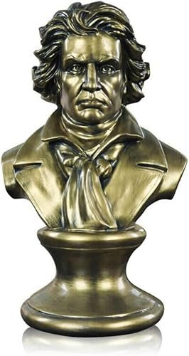 ROBAUN Bronze Beethoven Büste Statue Statue Figuren Abstrakte Figur Musiker Figur Harz Kunst Handwerk Heimdekoration