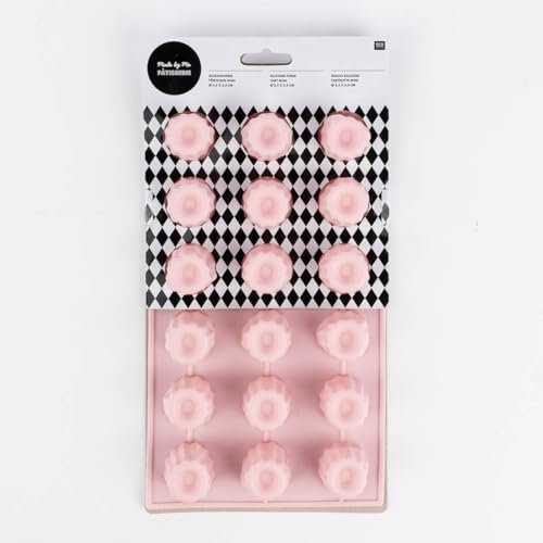 Rico Design 18 moldes de silicona para tartaletas (3,5 x 3,5 cm)