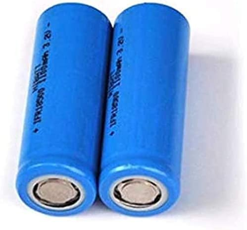Compatible con Batería De Litio Recargable De 3.2 V 18500 LiFePo4 Cell 1100 Mah para Luz LED Solar.2 Piezas