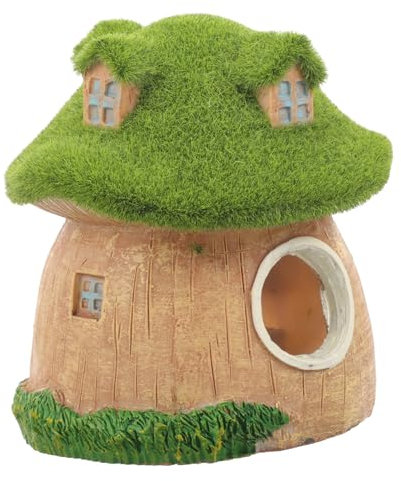 BESPORTBLE Resin-Mushroom-Haus Für Aquarien Lifelike Dekoration Versteck Für Fische Gärten Kompakt Und Vielseitig Aquarium Zubehör Fisch Tank Versteckplatz