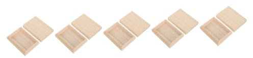BCOATH 5St Spielkarten Holzkiste Kartenorganisatoren Pokerhalter Spielkoffer Spielkarten aufbewahrung Spielkarten Box aufbewahrungskorb behälter aus Holz Perlen-Fälle