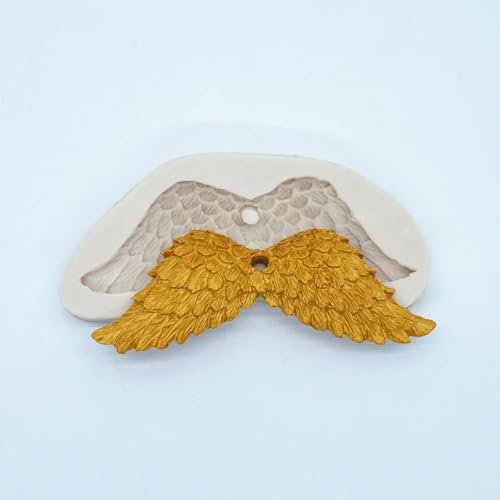 Epoxidharz-Formen, 11 x 4,7 x 1,3 cm, Engelsflügel-Silikonform, Kuchen-Design, Schokolade, Fondant, Küche, Backwerkzeug, Spitzendekoration