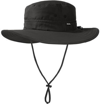 FURTALK Sonnenhut für Herren Damen Packable breiter Krempe Sommer UV-Schutz Angelhut UPF 50+ Einstellbare Kinnriemen Eimer Hut Outdoor