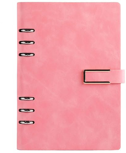 RONGSHEN Notebook Riutilizzabile Notebook a Fogli mobili Blocco Note Rimovibile Blocco Note per riunioni d'ufficio La Fibbia a Forma di U può Essere Donata a familiari e Amici