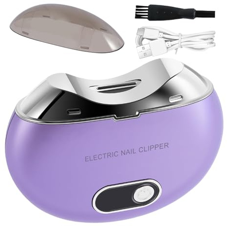 Clipper à ongles automatique, Clipper Electric - Clipper à ongles électriques portables rechargeables | Affichage numérique Cutter de l'ongle de sécurité Affichage réglable avec 3 vitesses et lumière