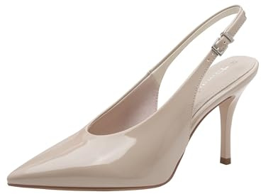 Tamaris décolleté slingback da donna con tacco a spillo beige 37 EU