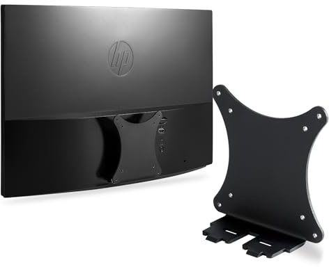 Monitor Arm/Mount VESA Bracket Adapter Compatible with HP22cw, 22cwa, 22xw, 23cw, 23xw, 24cw, 24xw, 25cw, 25xw, 27cw, 27xw VESA Adapter Bracket Arm, Desk Mount 100 * 100mm 75 * 75mm Black