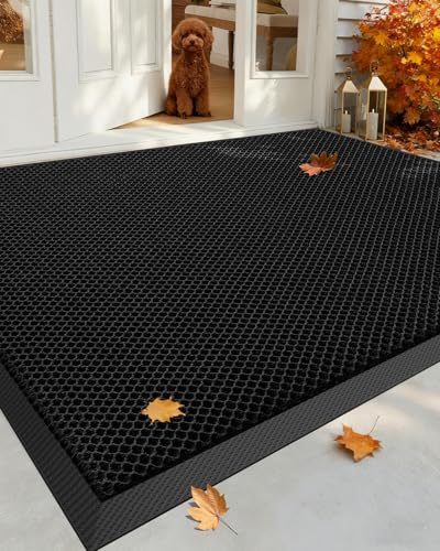 COLOR&GEOMETRY Flexibel utomhus entrématta i silke – utomhus entrématta för dörrar, uteplatser och utomhus – halkfri, hållbar och snabbtorkande, 90 x 150 cm