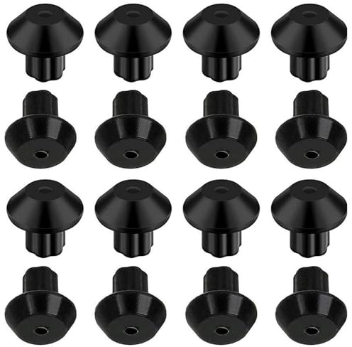 BODYA 16Pcs Stove Grate Rubber Feet Gas Range Rubber Feet Replacements Compatible with 3/16 Holes WB2K101
