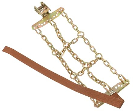 LIFKOME Cadenas de Nieve para Neumáticos de Coche y Suv de Acero Fuerte, Antideslizantes y Seguras para Carretera de Nieve y Barro