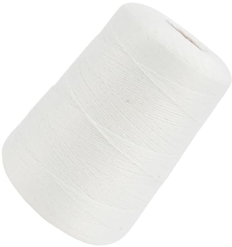 Fil de Coton à Viande Blanc 1 Rouleau, Ficelle Alimentaire | Ficelle Alimentaire Boucherie, pour Saucisson Cuisine, Emballage de 1 Rouleau