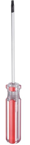 QUARKZMAN Cacciavite Torx aimanté Asta Da 3x75mm T9 Testa A Stella A 6 Punti Con Impugnatura Antiscivolo Per Riparazioni E Miglioramenti Di Elettrodomestici Rosso