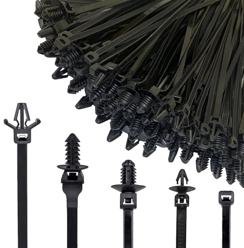 Attaches De Câble - 160 Pièces Attaches Universelles Pour Automobile | Clips De Montage Autobloquants En Nylon | Support Poussoir Robuste De Charge De 27kg, Pour Faisceau De Câbles De Voiture, Compart