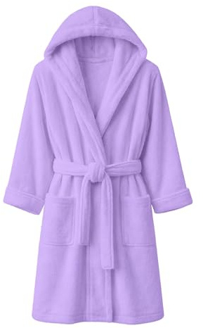 Dorian Home - Accappatoio Uomo e Donna in Spugna con Cappuccio, Tasche, Cintura e Gancio in Cotone 100% di Alta Qualità, Lavabile in Lavatrice