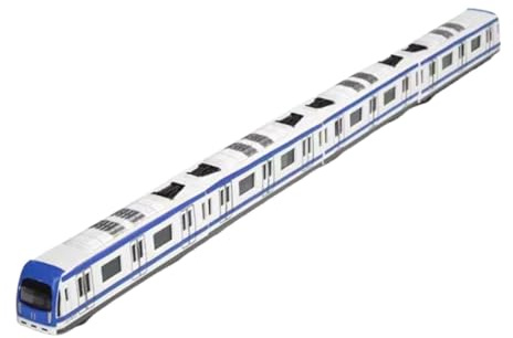 Colcolo Tren de Juguete, Modelo de Tren de Metro de aleación City Rail, Ligero, con Locomotora de Alta Velocidad conectada, niños, Azul
