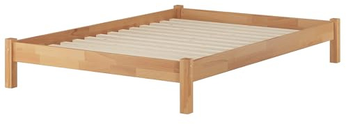 Erst-Holz Tre varianti di solido matrimoniale futon 160x200 in Faggio massello laccato V-60.84-16Doghe in assi di legno rigide incl.
