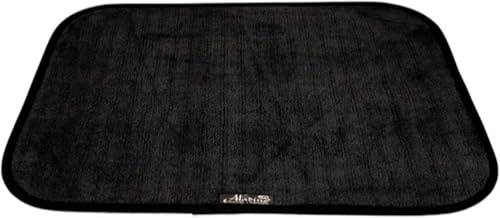 Aladino il tappeto Magico Zerbino Originale Interno/Esterno per Casa, Bagno & Cucina – Antiscivolo, Lavabile, Ultra Assorbente, Disponibile in diverse misure e colori, Made in Italy 65x100cm, Nero