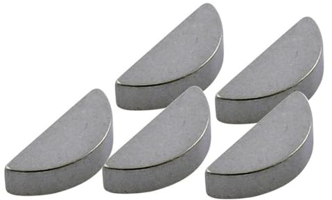 2EXTREME 5x Polradkeil kompatibel mit Vespa Ciao, Bravo, Si, Grillo, Boxer | Zündkeil/Lichtmaschinenkeil als Halbmond Set 5x, Maße ca. 3x5x12,3 mm; kompatibel mit Hercules, Vespa Citta, Kreidler, Sachs