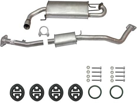 Ferroz Export Ersatz für Auspuffanlage Auspuff ab Kat Mazda MX-5 II (NB) 1.6 16V & 1.8 16V + Anbaukit