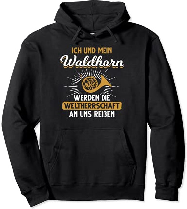 Blechblasinstrument Waldhorn Musiker Pullover Hoodie