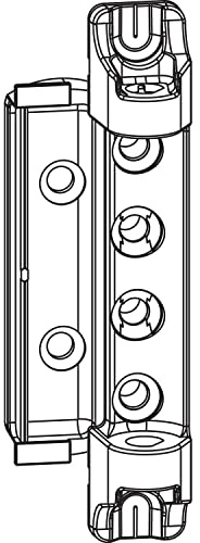 Maco Multi Scherenlager DT160 universal, Fensterbeschlag für Holzfenster, Falzluft 12/20mm, Überschlag 18mm, Tragkraft 160kg, Stahl verzinkt weiß