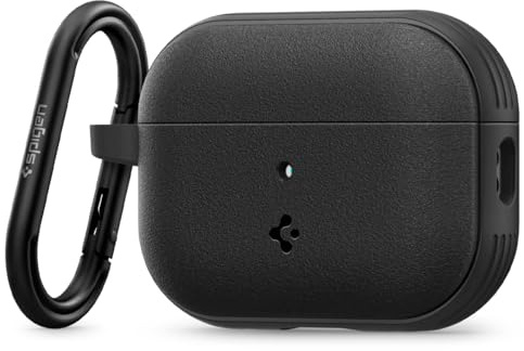 Caseology by Spigen Vault Hülle Kompatibel mit AirPods Pro 2. Generation (2024/2023/2022) Case mit Karabiner - Schwarz