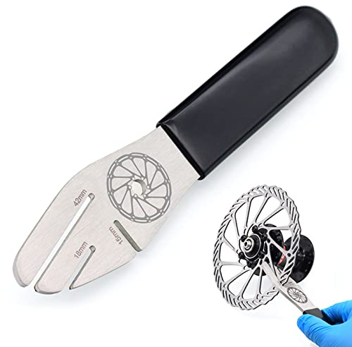 Brateuanoii Richtwerkzeug Bremse, Fahrrad Bremsscheiben Einsteller, Reparatur Von Fahrradbremsscheiben, Scheibenbremsen-Korrekturschlüssel Mit Anti-Slip Griff Für Rennräder Fahrrad (15 Mm/18 Mm/42 Mm)