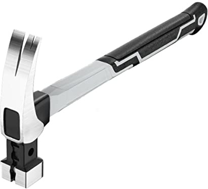 Marteau, griffes marteau à tête multifonction à tête en acier outils de frappe du bois avec aimant
